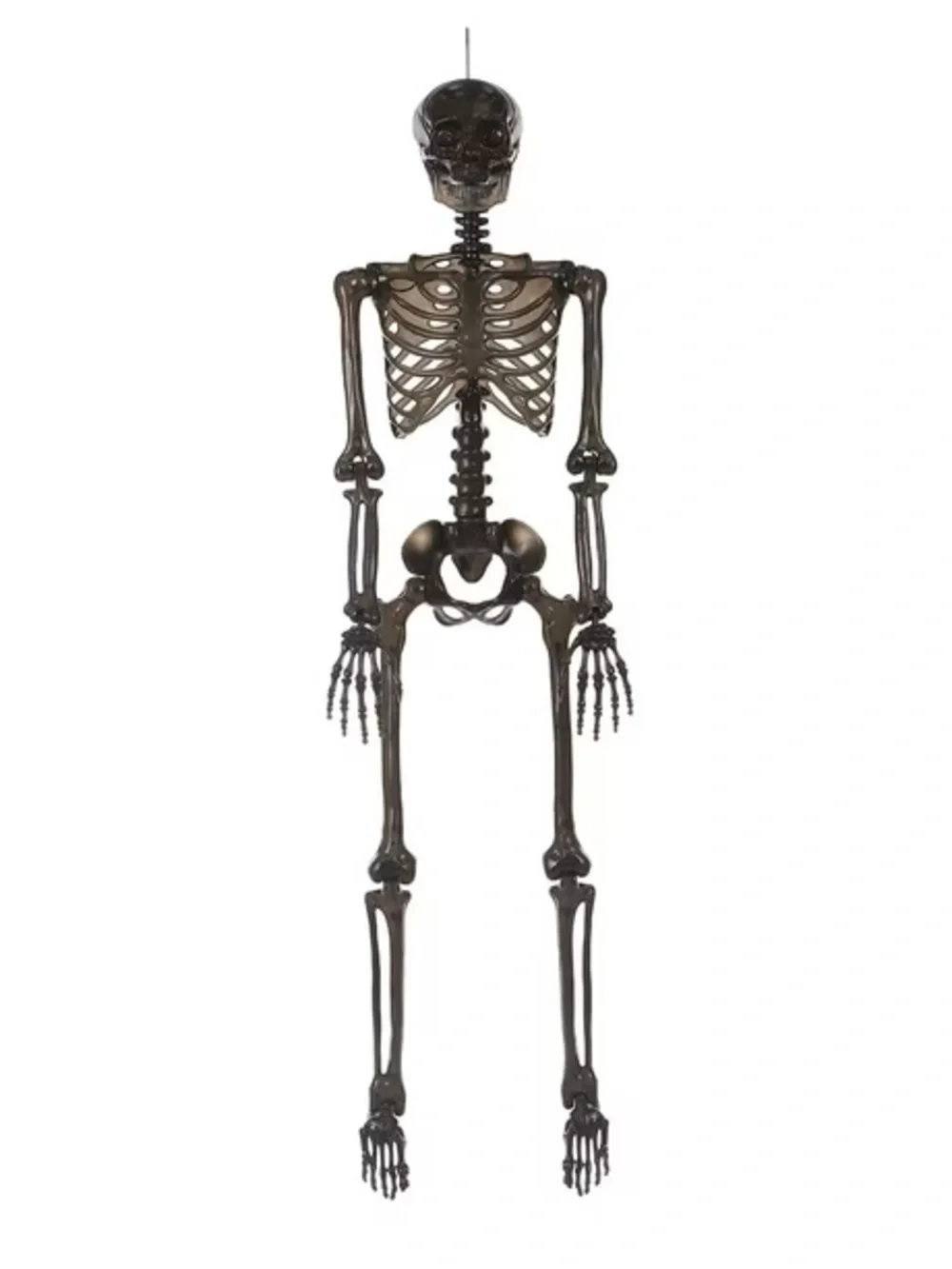 5' Pre-Lit Color Changing Poseable Skeleton